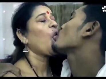 Aunty kissing