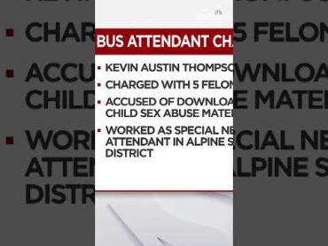 Utah school bus attendant charged with downloading child sex abuse material