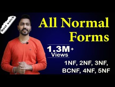 Lec29: All Normal Forms with Real life examples  1NF 2NF 3NF BCNF 4NF 5NF  All in One