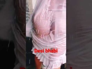 Desi Bhabi Jan In The Bathroom  Desi girl taking bath in house  shorts shortvideo sexyvideo