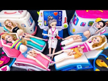 14 Minutes Satisfying with Barbie Pregnant Women Doctor Toys, Ambulance Car Doctor Playset ASMR 2