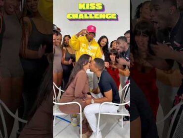 Kiss Paper Challenge 💋 (P2) funny short couples