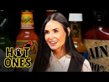 Demi Moore Celebrates Her Birthday While Eating Spicy Wings  Hot Ones