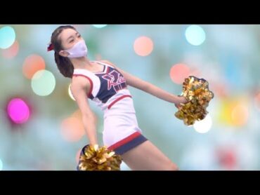 【チアリーディング】六大学野球　キレッキレのチアリーダー　Sharp dance by Japanese student cheerleaders