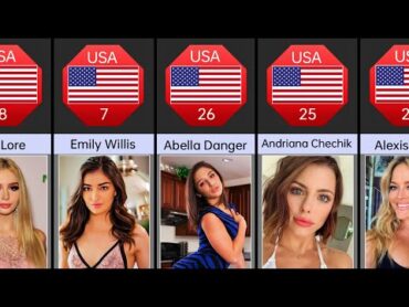 Prn actress from USA  Most beautiful American prn actress  Dani Daniels Leah Gotti Emily Willis