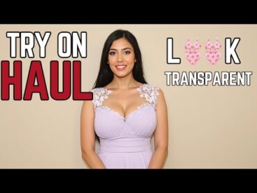 4K Try on Haul Transparent Clothes  No Bra Challenge 2024 Trend New