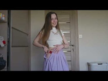 [4K] SKIRT TRY ON HAUL WITH YOUR GIRLFRIEND LAURY 💖 PART 2