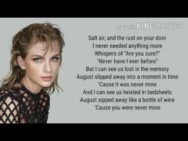 Taylor Swift  August lyrics