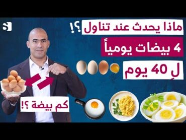 ماذا يحدث عند تناول اربع بيضات يوميا لاربعين يوم متواصل؟