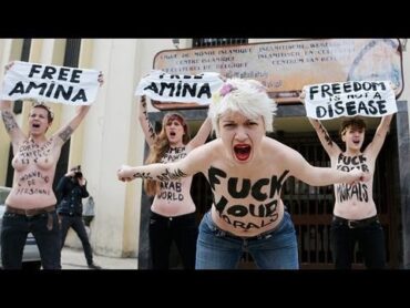 Femen targets Islam in barebreast Brussels protest