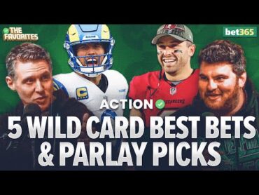 5 WILD CARD BEST BETS & NFL PARLAY Picks from Simon Hunter & Chad Millman  The Favorites Podcast