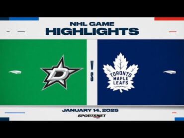 NHL Highlights  Stars vs. Maple Leafs  January 14, 2025