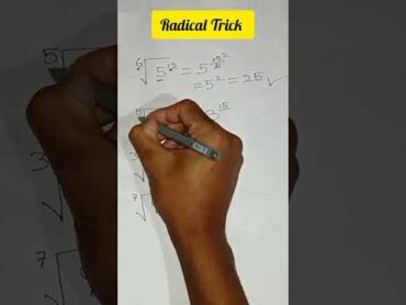 Radical Trick  Maths Trick  maths education mathstrick