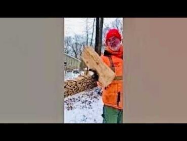 FIREWOOD  What does half cord of PERFECT white oak look like?