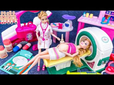 12 Minutes Satisfying Barbie Doctor Toy ASMR, Pregnant Doll Set, Disney Princess Carriage Toy Set