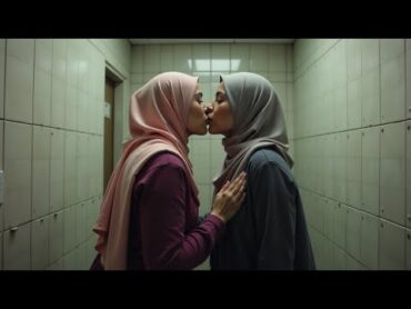 Lesbian Hijab Girls Sharing Beautiful Kissing Moments