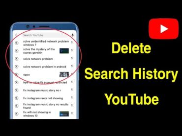 How to Delete Search History on YouTube App  Clear YouTube Search History