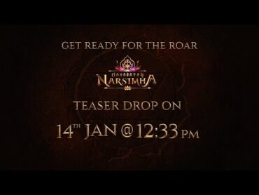 Experience the epic teaser of MahavatarNarsimha on January 14th at 12:33 PM