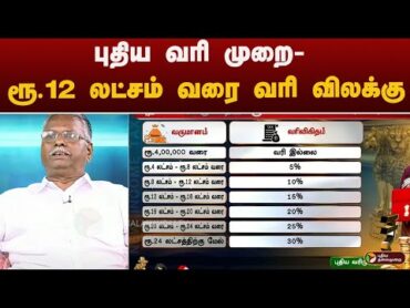 புதிய வரி முறை  ரூ.12 லட்சம் வரை வரி விலக்கு  No Income Tax Payable For Income Upto Rs 12 Lakhs