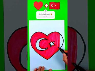 Türk Bayrağı Resmi Çizimi, türkiye turkey turkish türk türkçe flag flags howtodraw bayrak