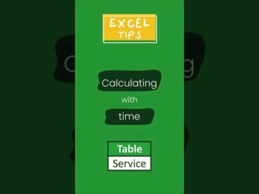 این نحوه محاسبه با زمان در اکسل است! excel exceltips exceltricks