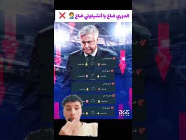 الدوري ضاع على ريال مدريد يا أنشيلوتي 🤦‍♂️❌️