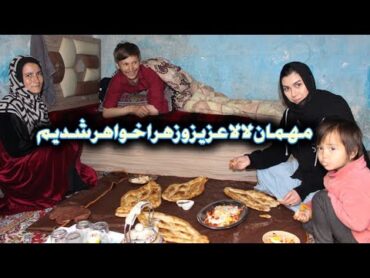 برای اولین بار دست پخت زهرا خواهر را نوش جان کردیم جای شما خالی