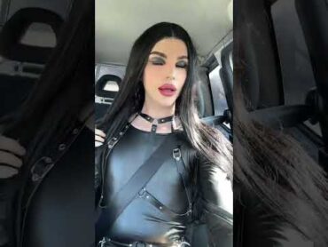 european tgirl inside the car transgenders transgirl  tgirls trans