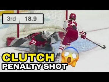 WILD gametying penalty shot in Women&39;s Frozen Four championship