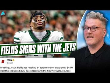 Justin Fields Signs 2 Year, $40M Deal With The Jets After 1 Year With Steelers  Pat McAfee Show