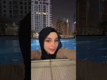 ضحى العريبي وحبيبها كانيتا في المسبح يسبحون مع بعضهم 😍🥰😘