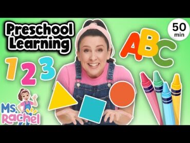 Preschool & Toddler Learning Video with Ms Rachel  Learn Shapes, Letters, Numbers, Colors & More