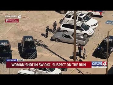 Woman shot in SW OKC, suspect on the run