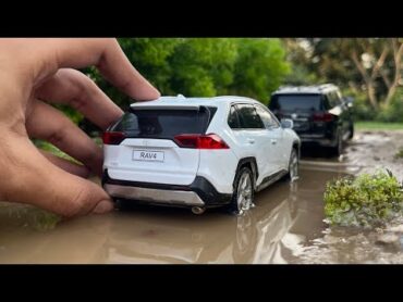 Mini Toyota RAV4 SUV  Off roading  Diecast Model Car Unboxing