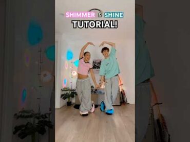 SHIMMER & SHINE DANCE TUTORIAL! ✨🩷🩵 ( FOLLOW ALONG! )  CadelandMia tutorial cute dance viral