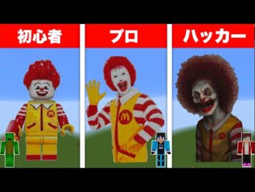 【まいぜん】初心者 vs プロチーター ドナルド・マクドナルド作り対決！？