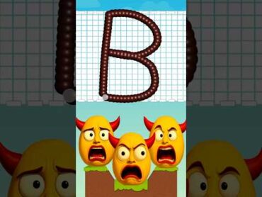 Draw to Smash Letter B shorts drawtosmash gamingshorts asmr youtubeshorts alphabet