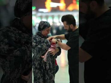 أول ظهور الى بنت الفنانه تماره جمال وزوجها المنتج حسين الخياط في كربلاء المقدسة تجنن بنتهم 🥰 حلوه