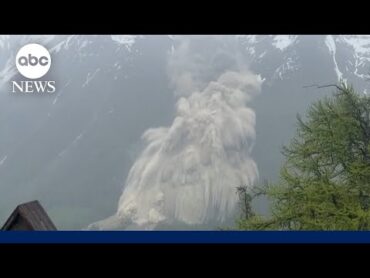 Swiss glacier collapse buries mountain village