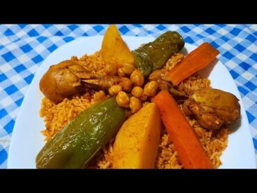 روز تونسي بالدجاج لذيذ وسهل التحضير 😍