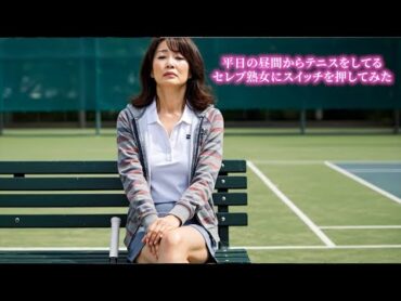 【美魔女】平日の昼間からテニスをしているセレブ熟女にスイッチを押してみた【人妻】