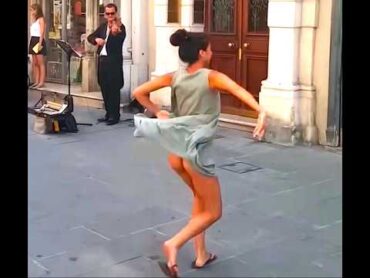 💃 Rima Baransi dancing in Trieste, Italy with violinist Ivo Remenec [Horizontally stabilized]