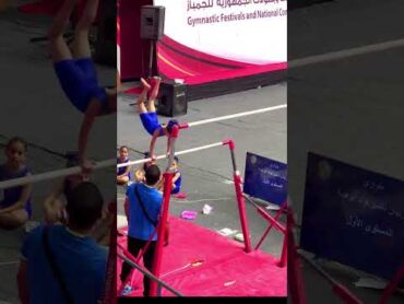 روضه🦋 واداء ممتاز على جهاز المتوازي 🔥💪بطوله الجمهوريه للجمباز الفني انسات ملوك الجمباز♥️🏆