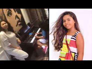 شاهد بنت الفنانه شرين عبد الوهاب تعزف باحتراف