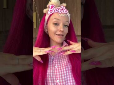 Scincare routine Barbie edition 💖 barbie beautytips spa routinevlog