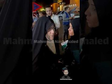 شمس البارودي لحظة وصولها لاستقبال عزاء زوجها الفنان حسن يوسف 💔