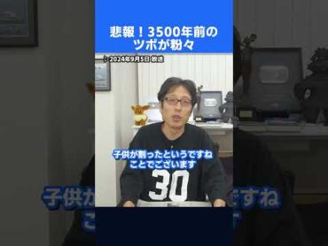悲報！3500年前のツボが粉々に！イスラエルの美術館で4歳児がやっちゃった！？　shorts