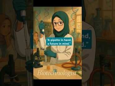 "A pipette in hand, a future in mind." biotechnology scienceexperiment sciencestudent technology