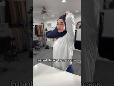 NoPin Instant Jersey Hijab: Ready in Seconds! HijabTutorial ModestFashion hijabshort hijabshop