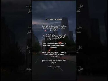 معلومات عن العسل......؟علم النفس معلومات دينية nou l2iman لايك اكسبلور shorts